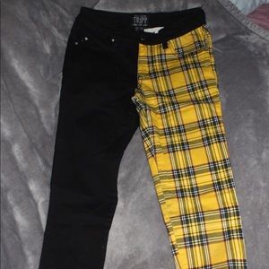NYC TRIPP plaid half jeans